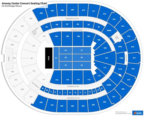amway center seating concert